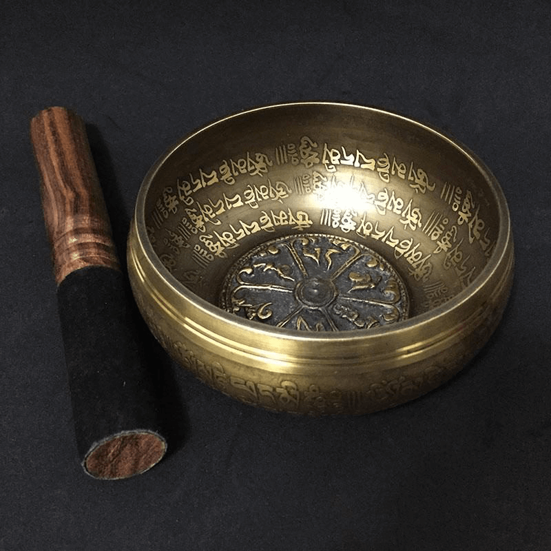 Maillet En Bois Et Laine Pour Bol Chantant Tibétain - 28 X 7 Cm - Pour Méditation, équilibre Des Chakras - Confortable Et Résonnant