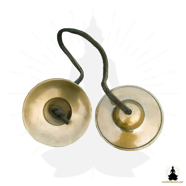 Cymbales Tingshas Bronze Traditionelles - monboltibetain