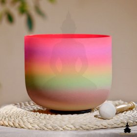 Lot De 7 Bols Chantants En Cristal 432 Hz - 17,8 à 30,5 Cm - Yoga Méditation - Avec étui Transport - 6